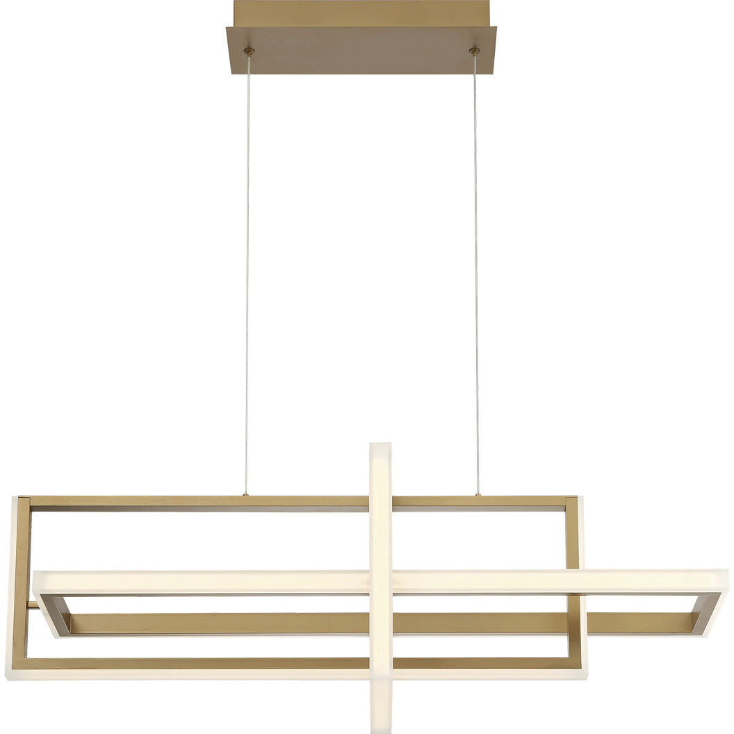 Bordo Linear Chandelier Ceiling Light in Gold