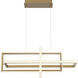 Bordo Linear Chandelier Ceiling Light in Gold