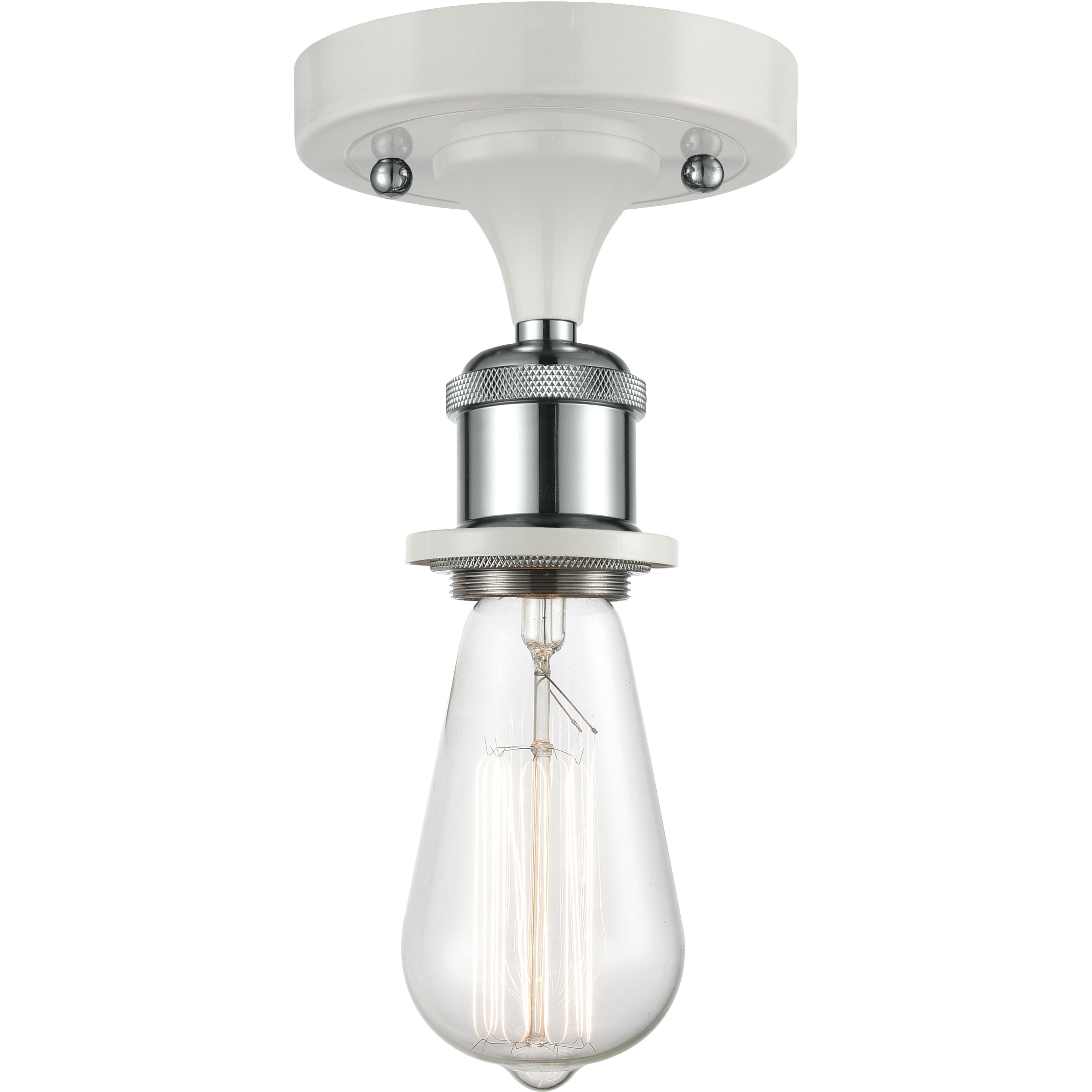 Ballston Bare Bulb 1 Light 4.50 inch Semi-Flush Mount