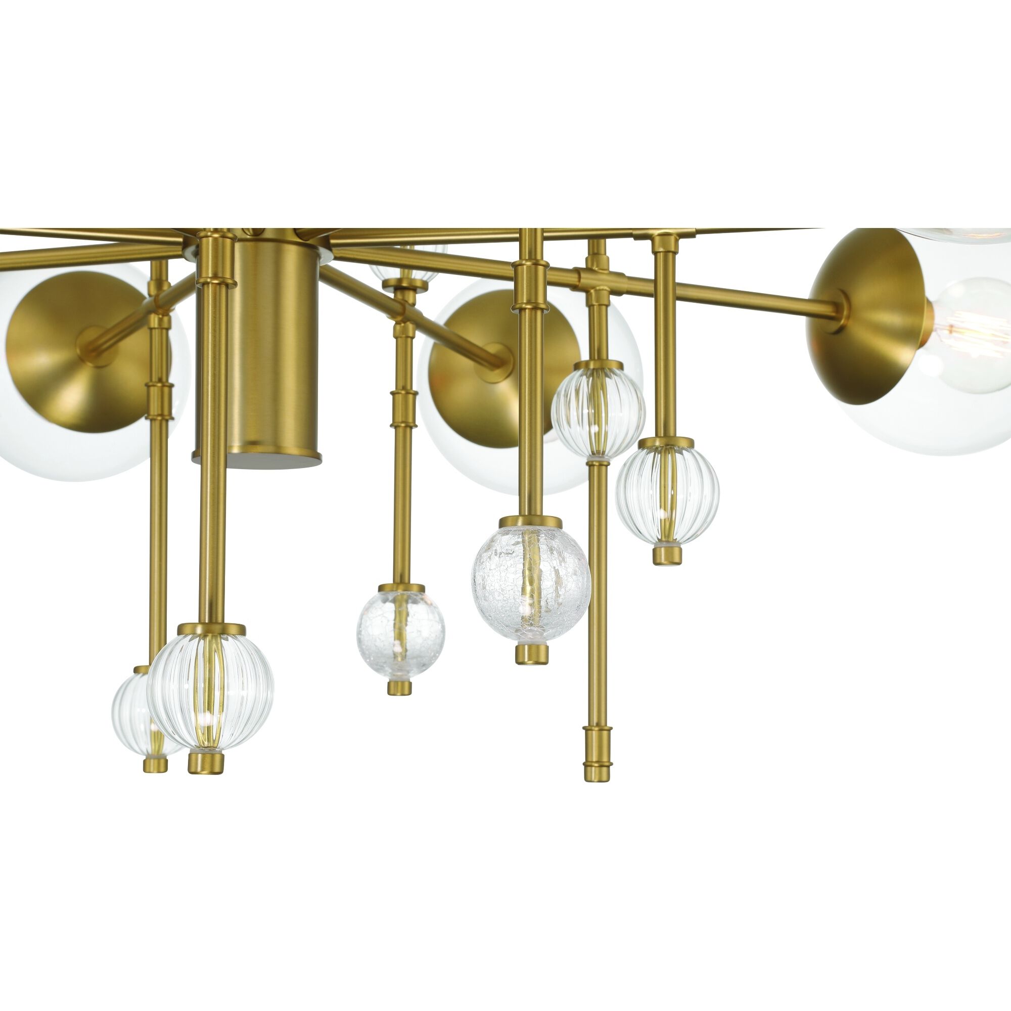 Traiton 9 Light 48 inch Gold Chandelier Ceiling Light