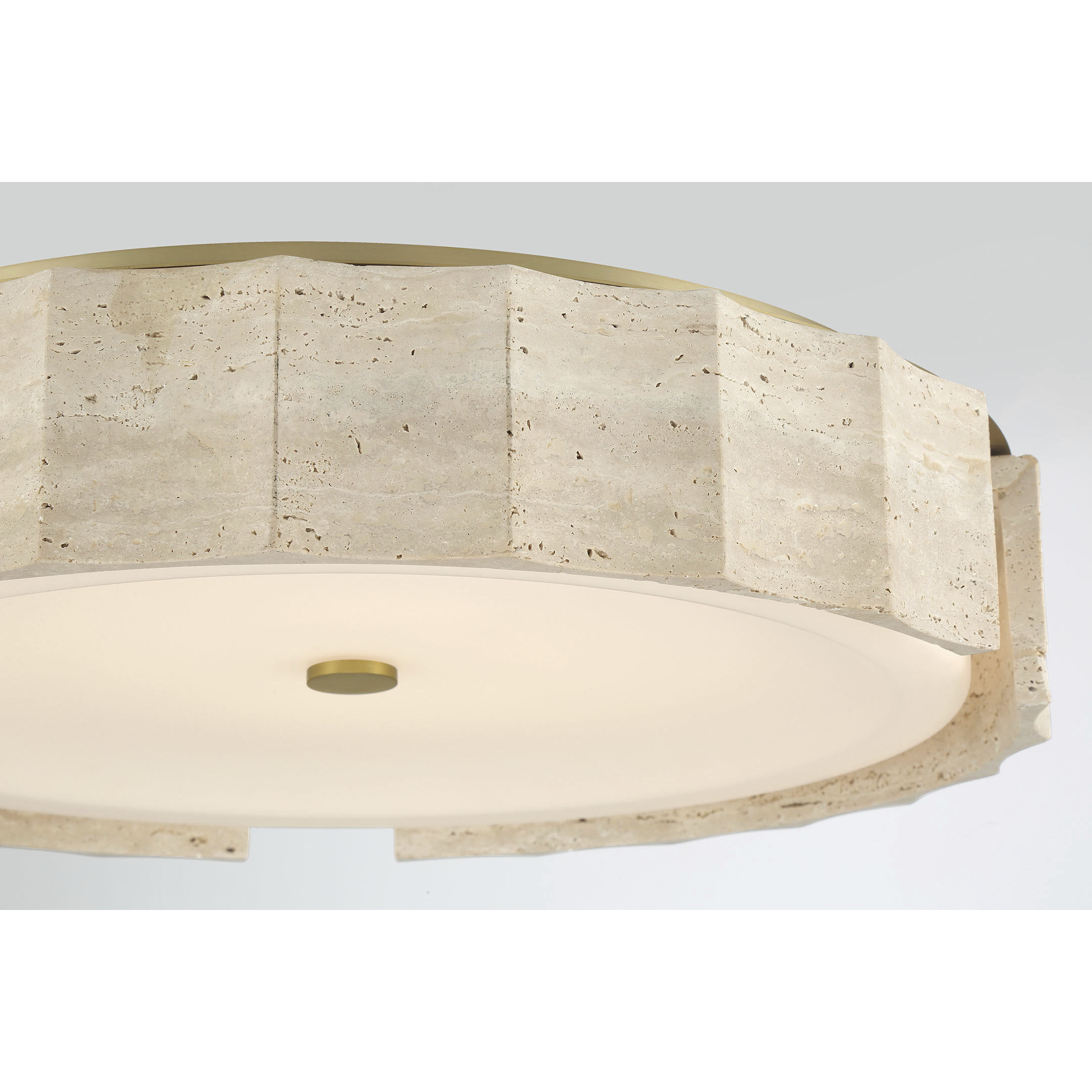 Roslington LED 23.75 inch Gold Flush Mount Ceiling Light