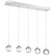 Lucido 6 inch Chrome Chandelier Ceiling Light