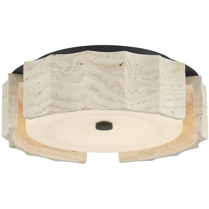 Roslington LED 11.5 inch Matte Black Flush Mount Ceiling Light