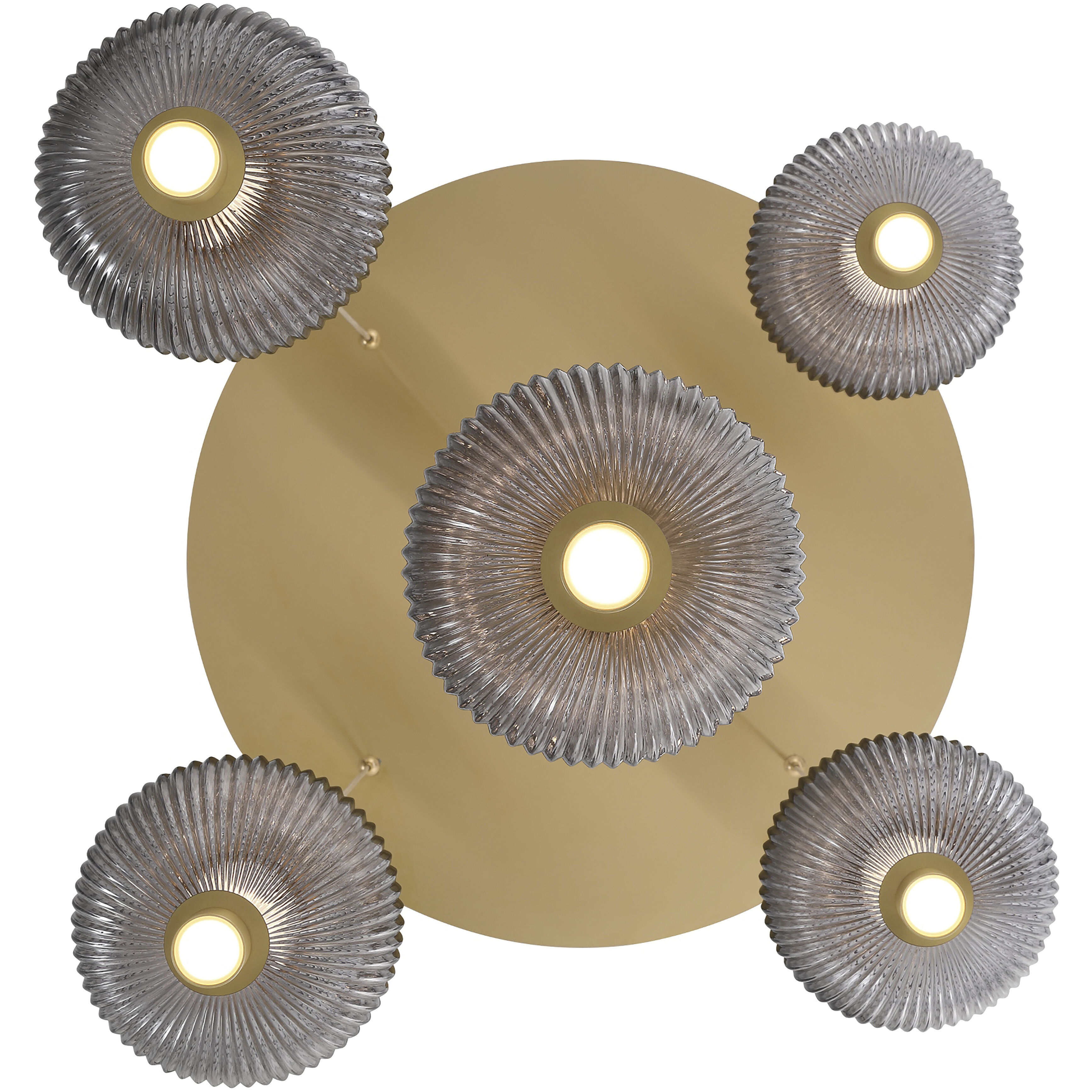 Palmas 5 Light 24 inch Gold Chandelier Ceiling Light