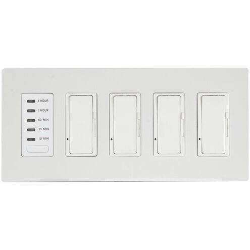 Ontario 5 X 3 inch White Patio Heater Dimmers and Timer in Four