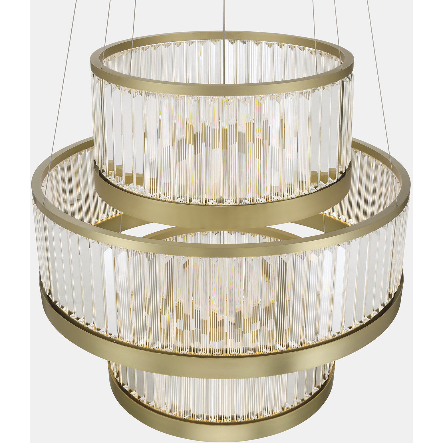 Empra LED 35.2 inch Gold Grand Chandelier Ceiling Light