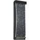 Kabo LED 14 inch Black Outdoor Wall Sconce, Small
