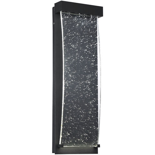 Kabo LED 14 inch Black Outdoor Wall Sconce, Small