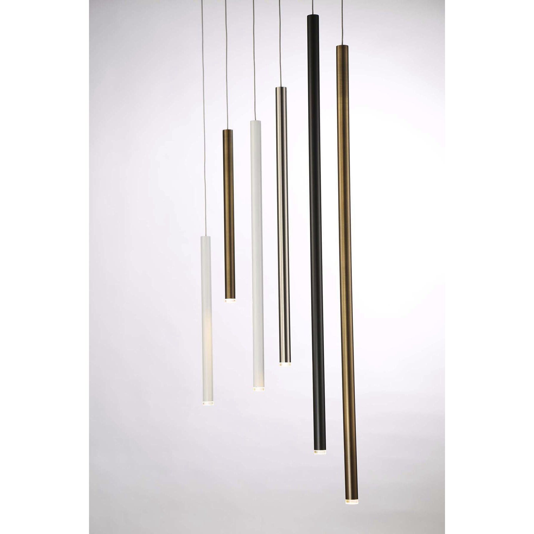 Navada LED 1 inch Brass Pendant Ceiling Light, Medium