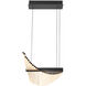 Seraph LED 15.25 inch Black Chandelier Ceiling Light