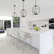 Percy LED 14 inch Chrome/Black Chandelier Ceiling Light