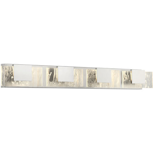Kasha LED 37 inch Chrome Vanity Light Wall Light