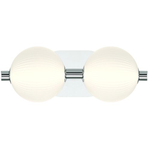 Palmas 2 Light 15 inch Polished Nickel Vanity Light Wall Light