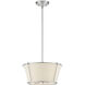 Pulito 15 inch Polished Nickel Semi-Flush Mount Ceiling Light