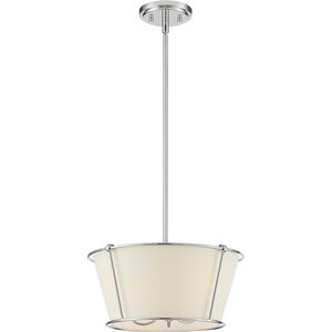 Pulito 15 inch Polished Nickel Semi-Flush Mount Ceiling Light