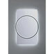 Trails 46 X 30 inch Matte Black LED Mirror