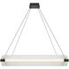 Neoness LED 34.25 inch Matte Black Chandelier Ceiling Light in Clear