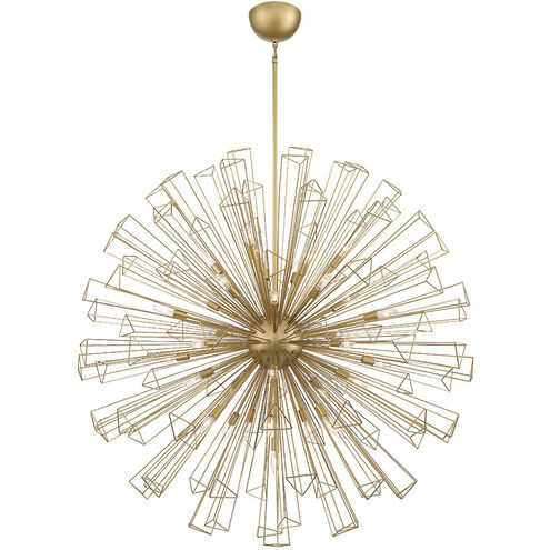 Dendelio 35 Light 54 inch Gold Chandelier Ceiling Light