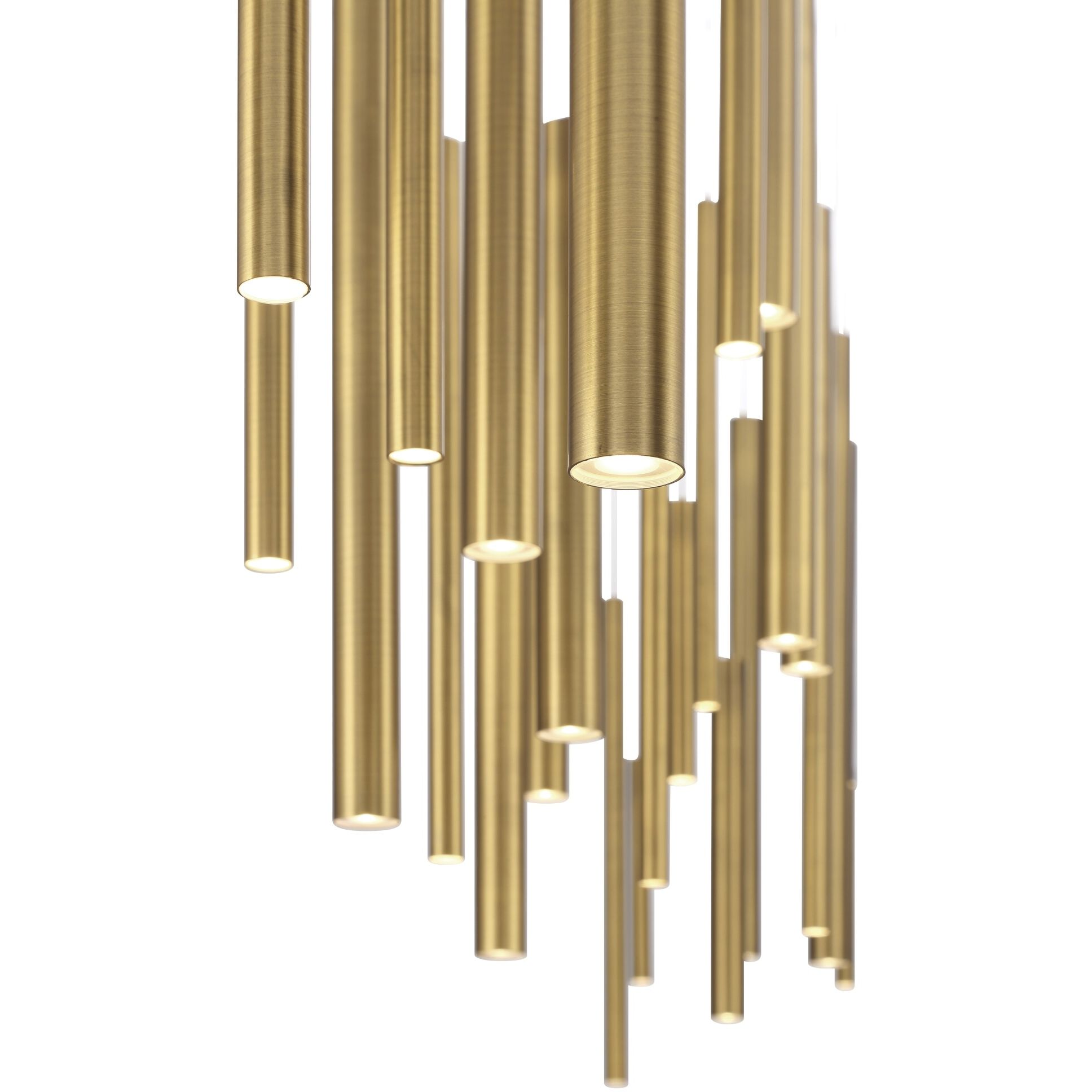 Santana LED 10 inch Brass Chandelier Ceiling Light