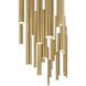 Santana LED 10 inch Brass Chandelier Ceiling Light