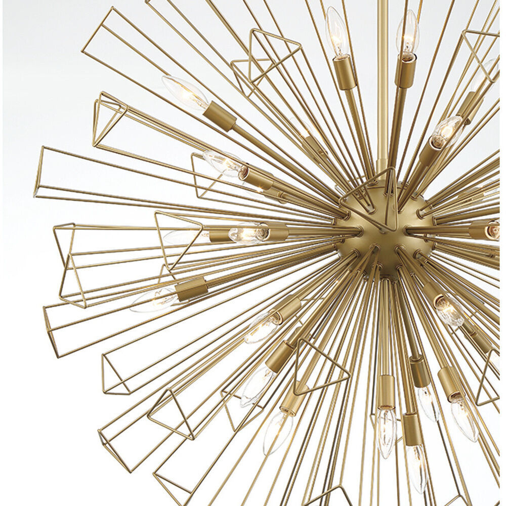 Dendelio 35 Light 54 inch Gold Chandelier Ceiling Light