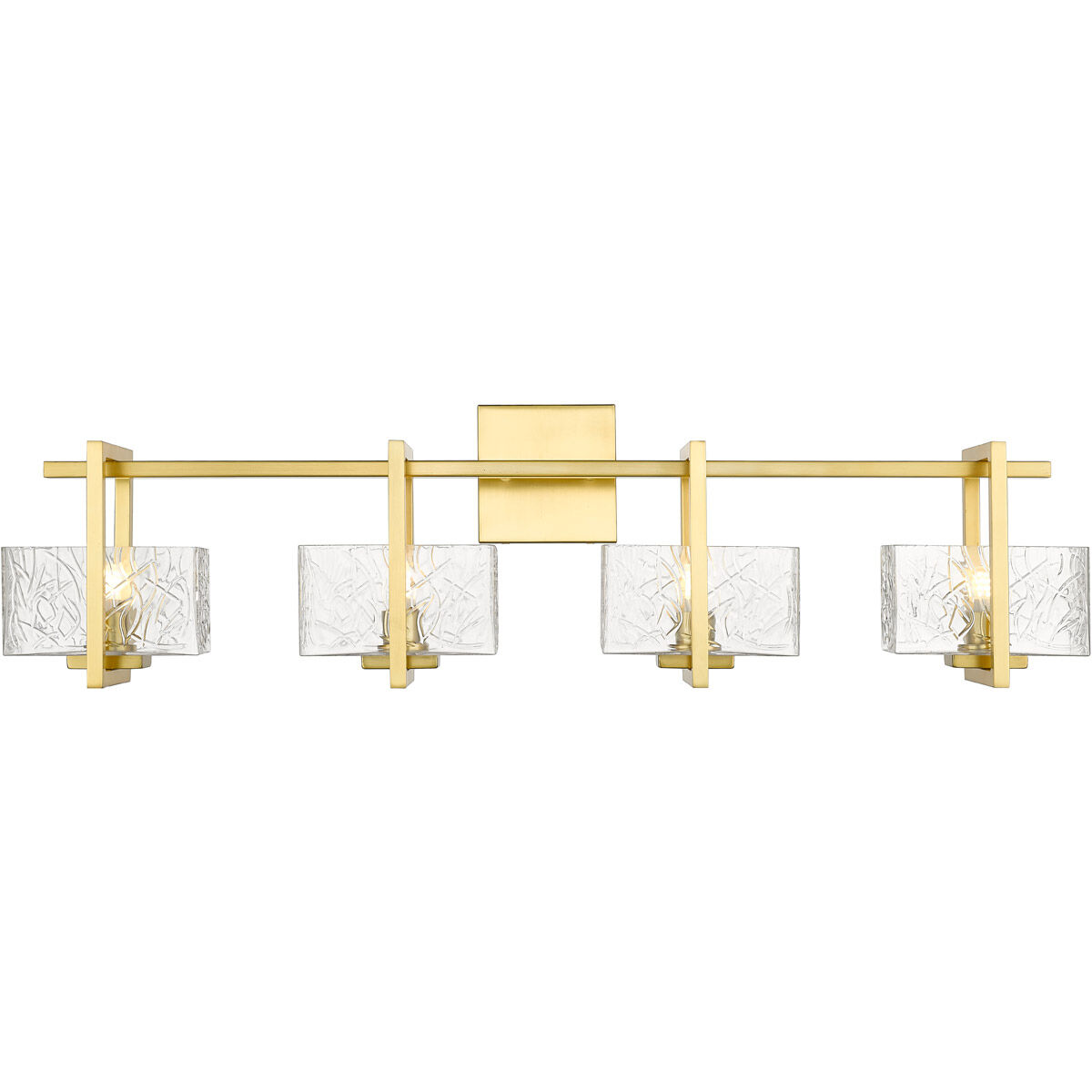 Striate 4 Light 33.00 inch Bathroom Vanity Light