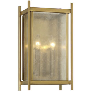 Jacobs 2 Light 9 inch Warm Brass Sconce Wall Light