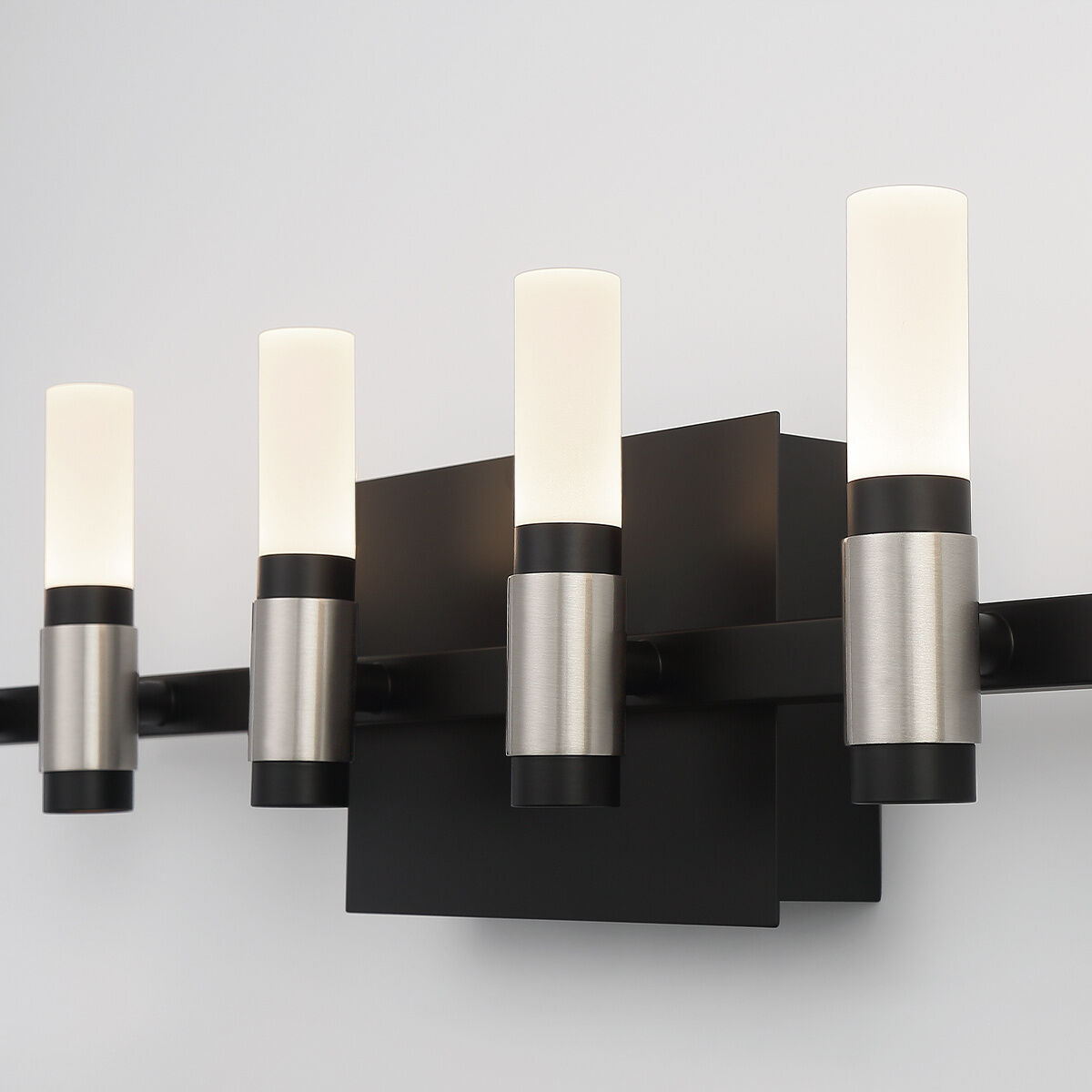 Albany LED 26.5 inch Silver and Black Vanity Light Wall Light