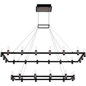 Altamont LED 27 inch Satin Nickel/ Black Chandelier Ceiling Light