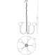 Iissa 5 Light 34 inch Black Chandelier Ceiling Light in Smoke