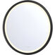 Artell 32 inch Brushed Black LED Mirror