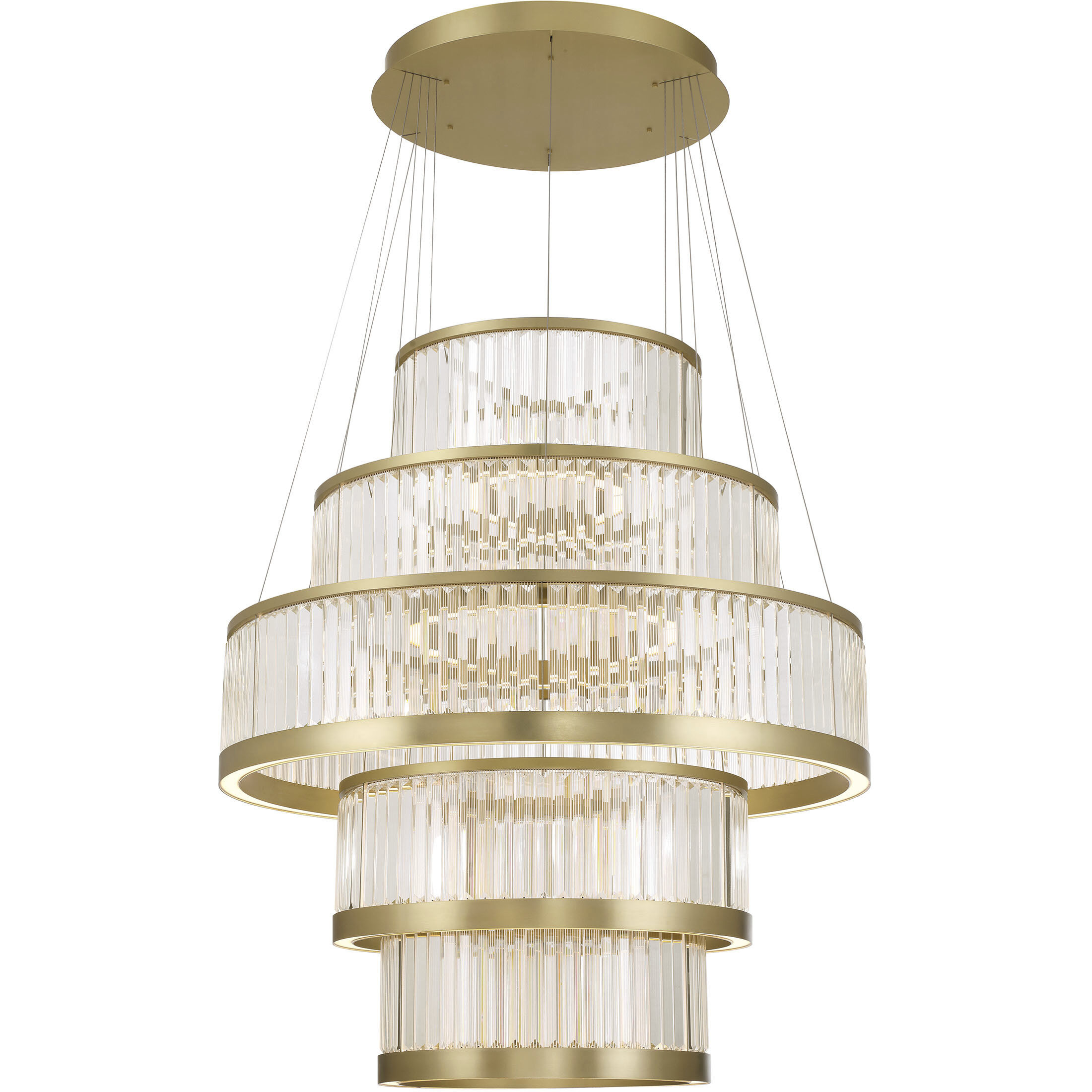 Empra LED 47.25 inch Gold Grand Chandelier Ceiling Light