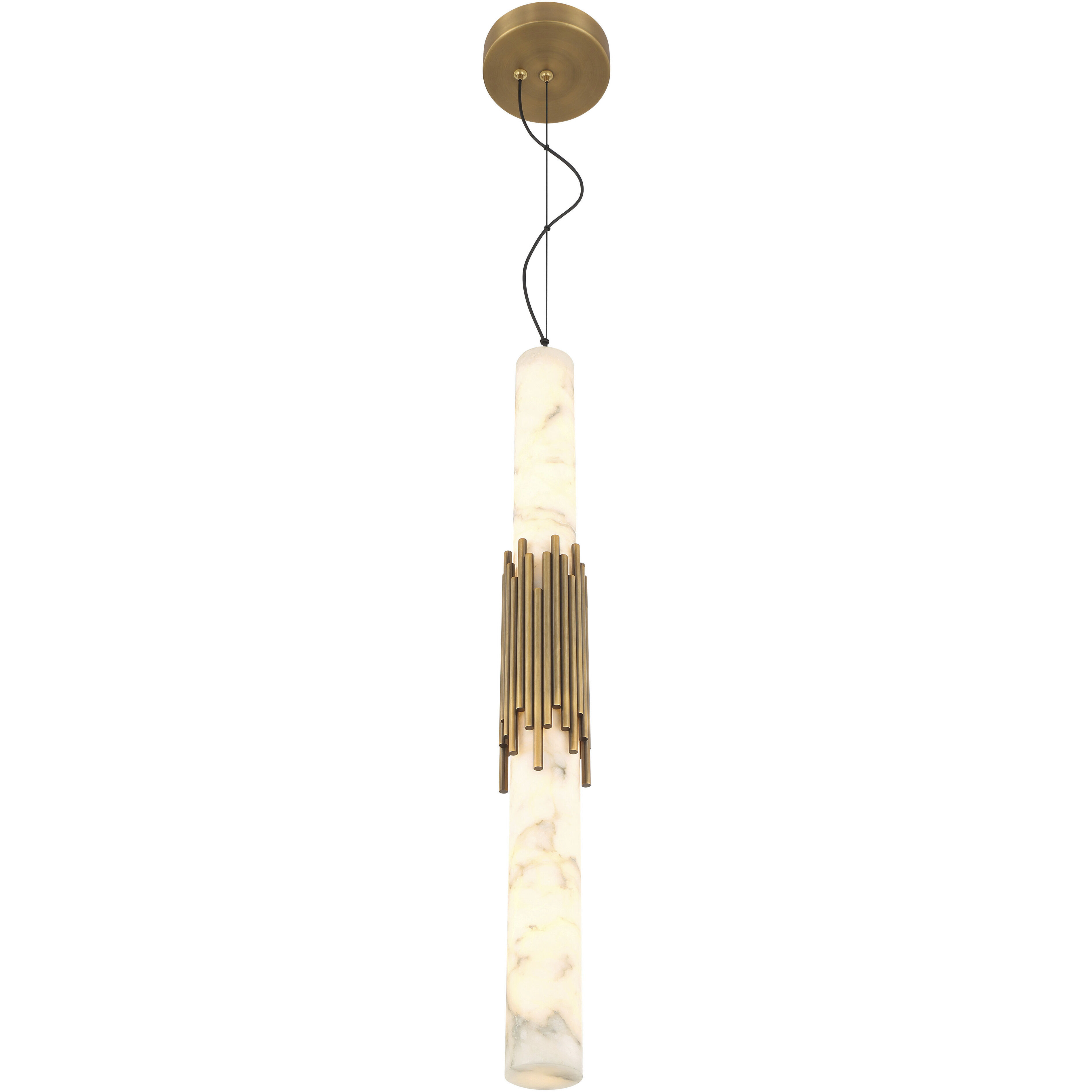 Venna LED 3 inch Antique Brass Pendant Ceiling Light