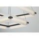 Neoness LED 34.25 inch Matte Black Grand Chandelier Ceiling Light in Clear