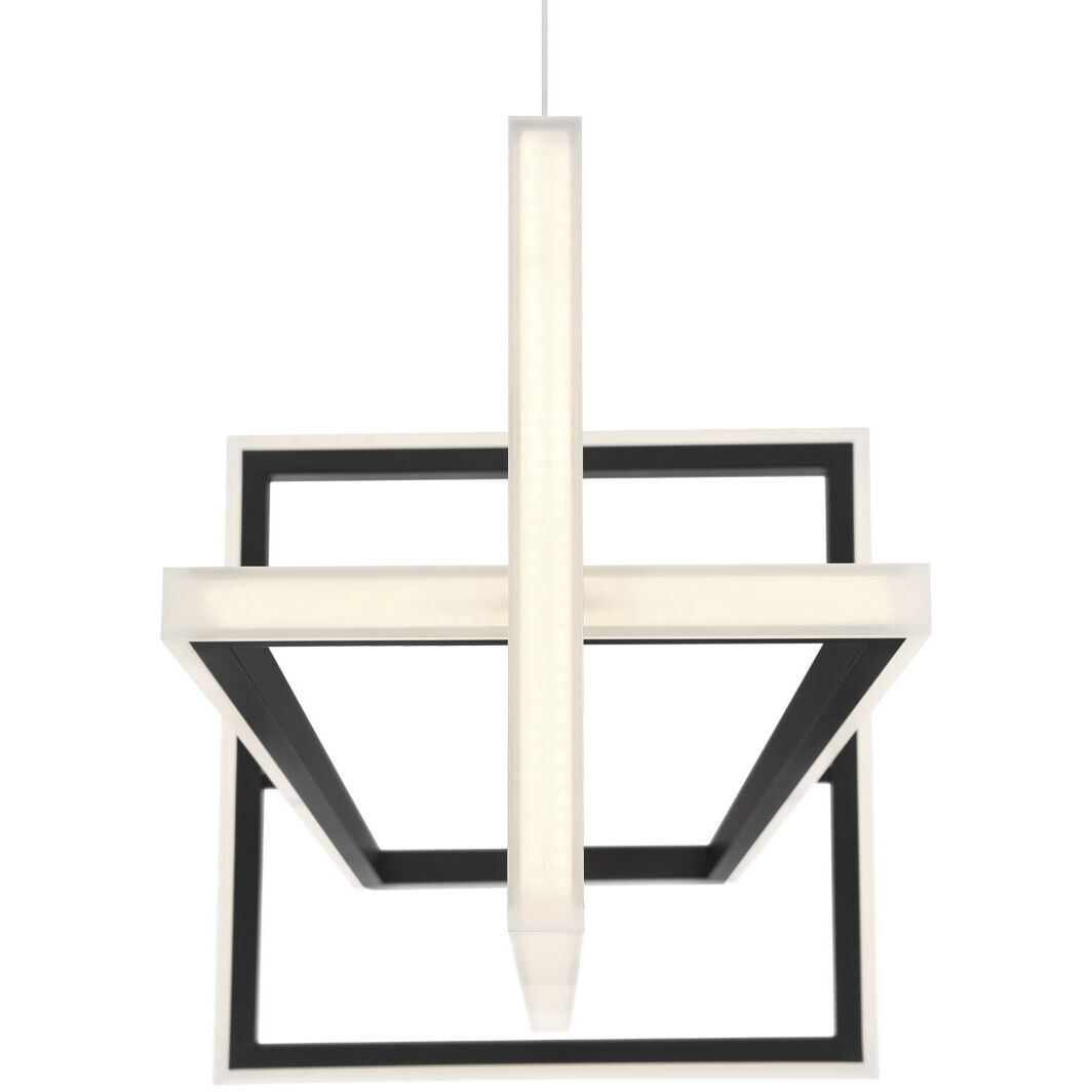 Bordo Linear Chandelier Ceiling Light in Black
