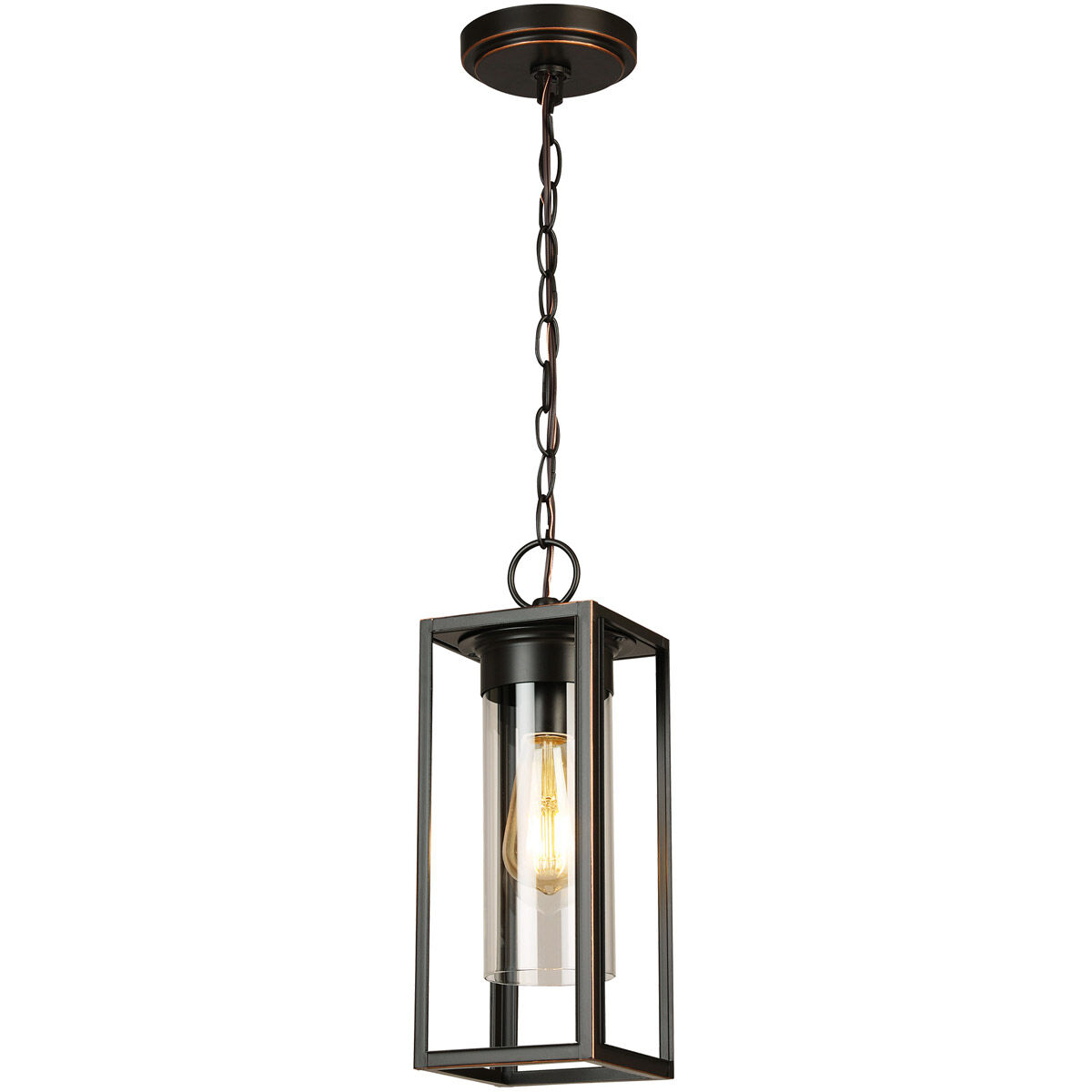 Walker Hill 1 Light 5.37 inch Oil Rubbed Bronze Outdoor Pendant