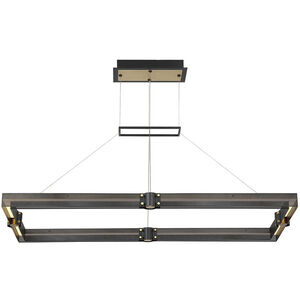 Admiral LED 21 inch Matte Black/Gold Painting Chandelier Ceiling Light