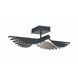 Seraph LED 11.25 inch Black Flush Mount Ceiling Light