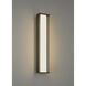 Dulton LED 24.4 inch Matte Black Outdoor Wall Sconce