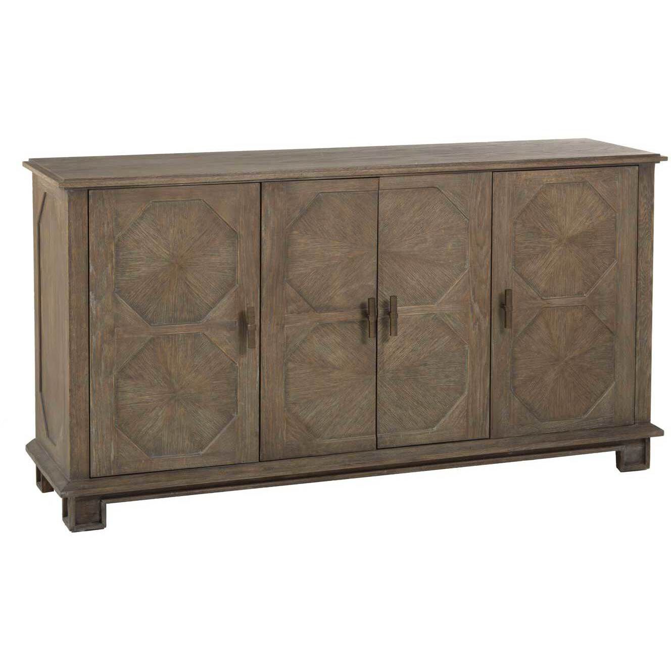 Rhodes Charcoal Oak / Antique Brass Cabinet