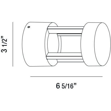 Ontario LED Marine Grey Outdoor Wall Mount