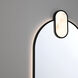 Mrissa 39 X 21 inch Matte Black LED Mirror