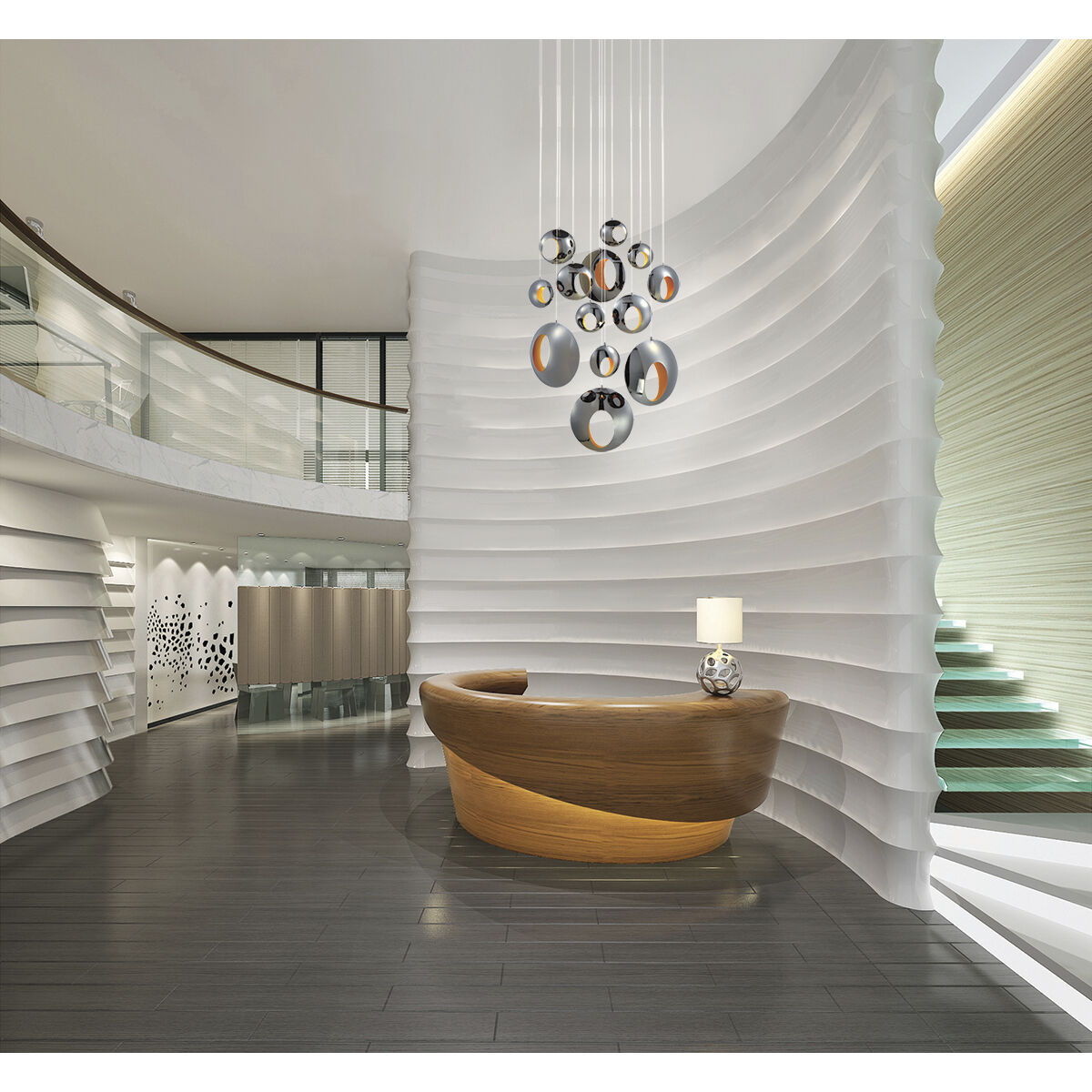 Arlington LED 39.5 inch Black Chandelier Ceiling Light