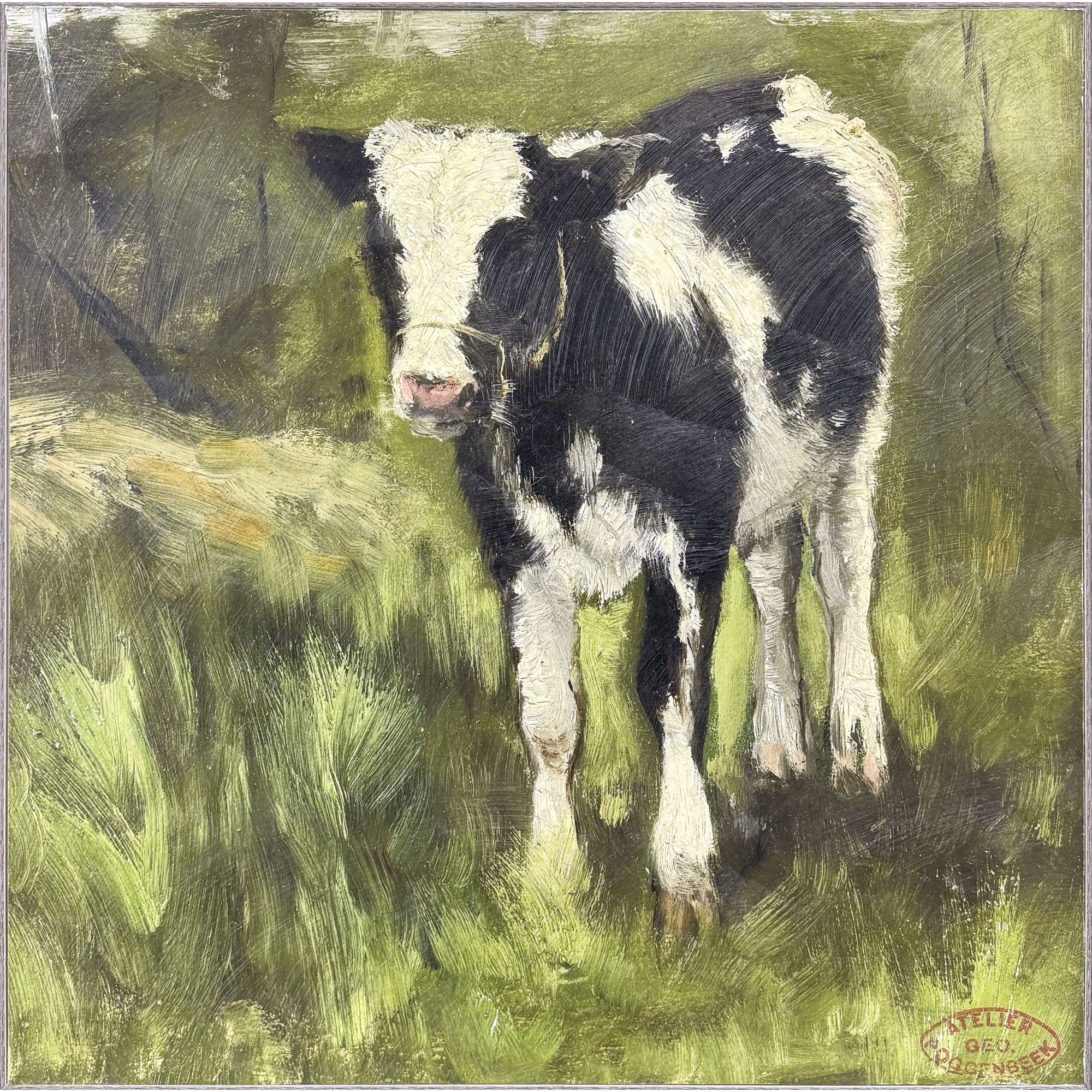 Poggenbeeks Calf I 29 X 29 inch Non-Glass Framed Art, Propac