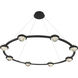 Circolo LED 47.5 inch Black Chandelier Ceiling Light