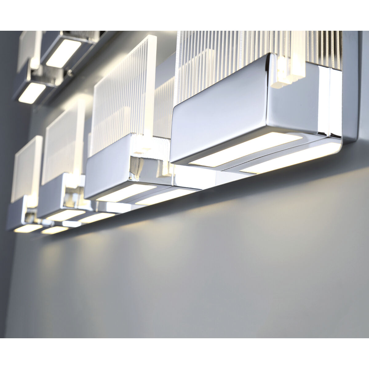 Sonic LED 37.25 inch Chrome Vanity Light Wall Light