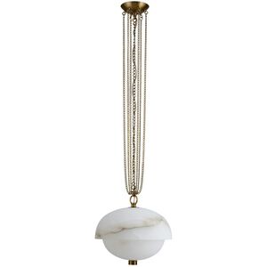 Volterra LED 17 inch Winter Brass Pendant Ceiling Light