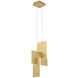 Coburg LED 8 inch Gold Pendant Ceiling Light, Small