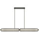 Neoness LED 67 inch Weathered Brass Linear Chandelier Ceiling Light in Smoke