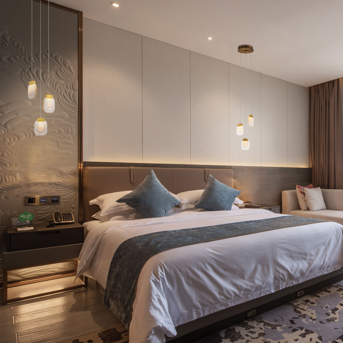 Paget LED 10 inch Chrome Chandelier Ceiling Light